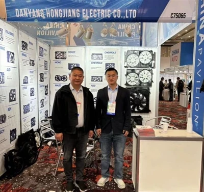 Mae Danyang Hongjiang Electric yn ymddangos yn Arddangosfa Rhannau Auto Aapex...